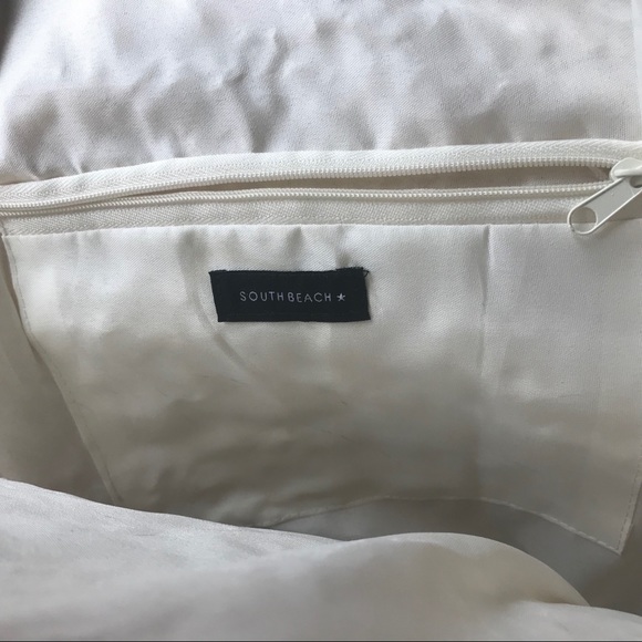 ASOS South beach straw woven raffia beach tote purse bag BNWOT - Picture 3 of 5